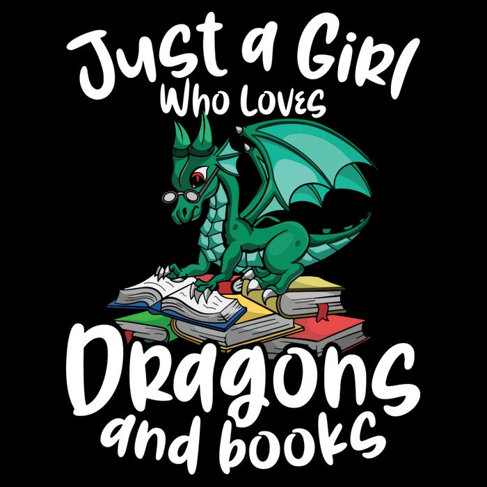 Just A Girl Who Loves Dragons And Books Reading Dragon Impact Tech Backpack