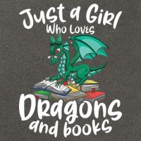 Just A Girl Who Loves Dragons And Books Reading Dragon Cotton Canvas Backpack