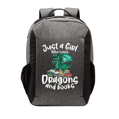 Just A Girl Who Loves Dragons And Books Reading Dragon Vector Backpack