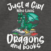 Just A Girl Who Loves Dragons And Books Reading Dragon Vector Backpack