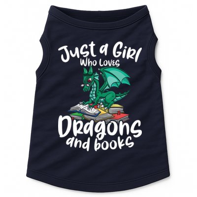 Just A Girl Who Loves Dragons And Books Reading Dragon Doggie Tank