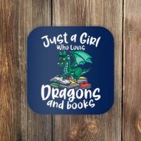 Just A Girl Who Loves Dragons And Books Reading Dragon Coaster