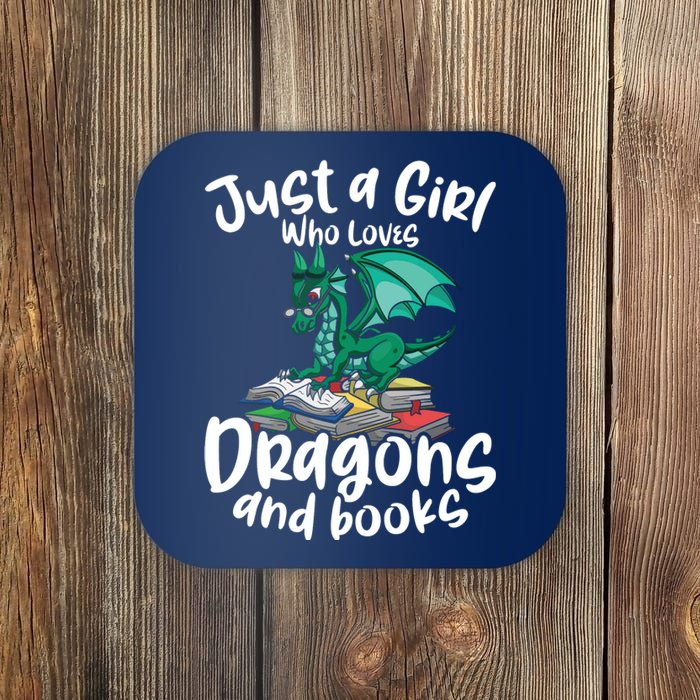 Just A Girl Who Loves Dragons And Books Reading Dragon Coaster