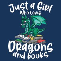 Just A Girl Who Loves Dragons And Books Reading Dragon 16 in Basic Backpack
