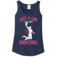 Just A Girl Who Loves Basketball Ladies Essential Tank