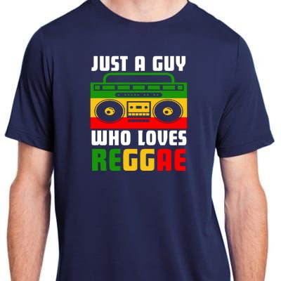 Just A Guy Who Loves Reggae Adult ChromaSoft Performance T-Shirt