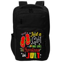 Just A Girl Who Loves Christmas In July Summer Vacation Gift Impact Tech Backpack