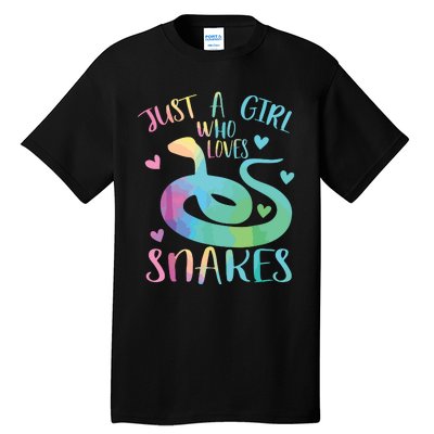 Just A Girl Who Loves Snakes Cute Snake Themed Lover Girl Tall T-Shirt