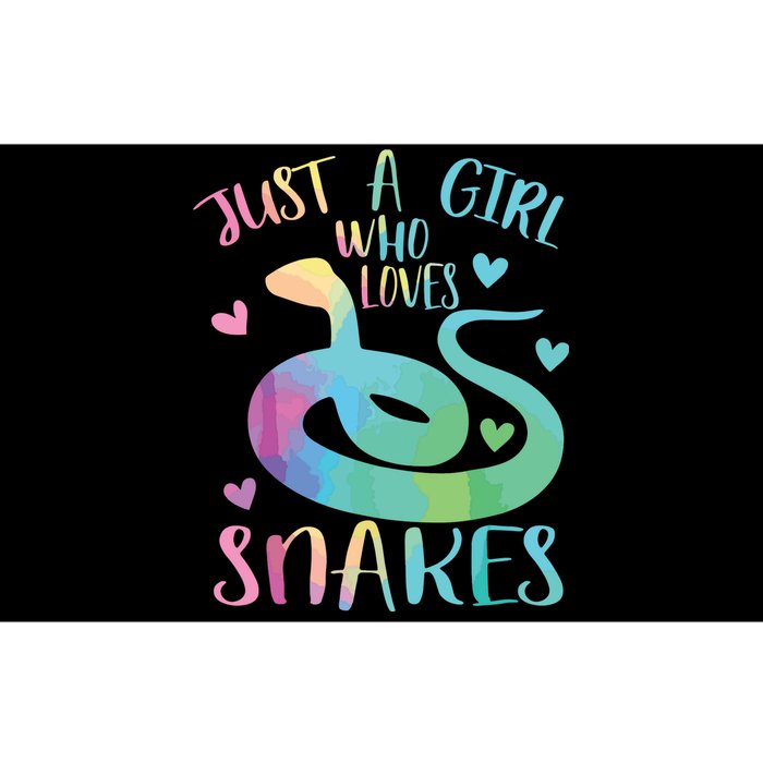 Just A Girl Who Loves Snakes Cute Snake Themed Lover Girl Bumper Sticker