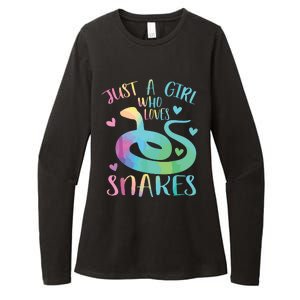 Just A Girl Who Loves Snakes Cute Snake Themed Lover Girl Womens CVC Long Sleeve Shirt