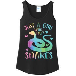 Just A Girl Who Loves Snakes Cute Snake Themed Lover Girl Ladies Essential Tank