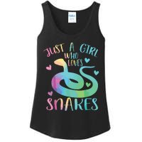 Just A Girl Who Loves Snakes Cute Snake Themed Lover Girl Ladies Essential Tank