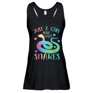 Just A Girl Who Loves Snakes Cute Snake Themed Lover Girl Ladies Essential Flowy Tank