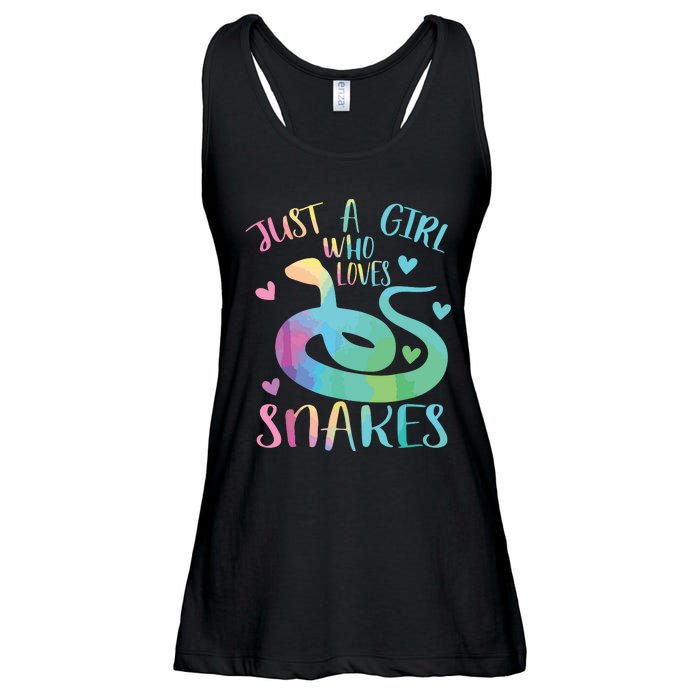 Just A Girl Who Loves Snakes Cute Snake Themed Lover Girl Ladies Essential Flowy Tank