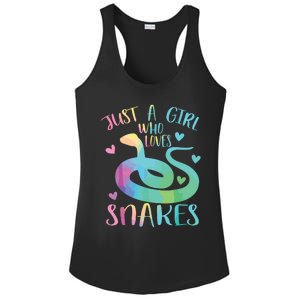 Just A Girl Who Loves Snakes Cute Snake Themed Lover Girl Ladies PosiCharge Competitor Racerback Tank