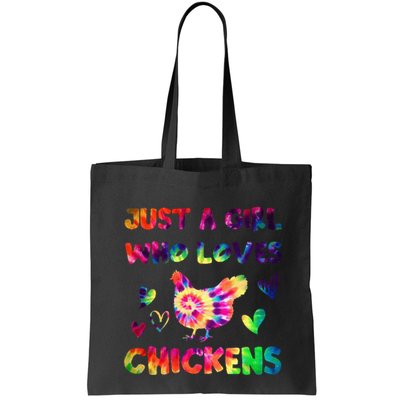 Just A Girl Who Loves Chickens Girl Farmer (3) Bag