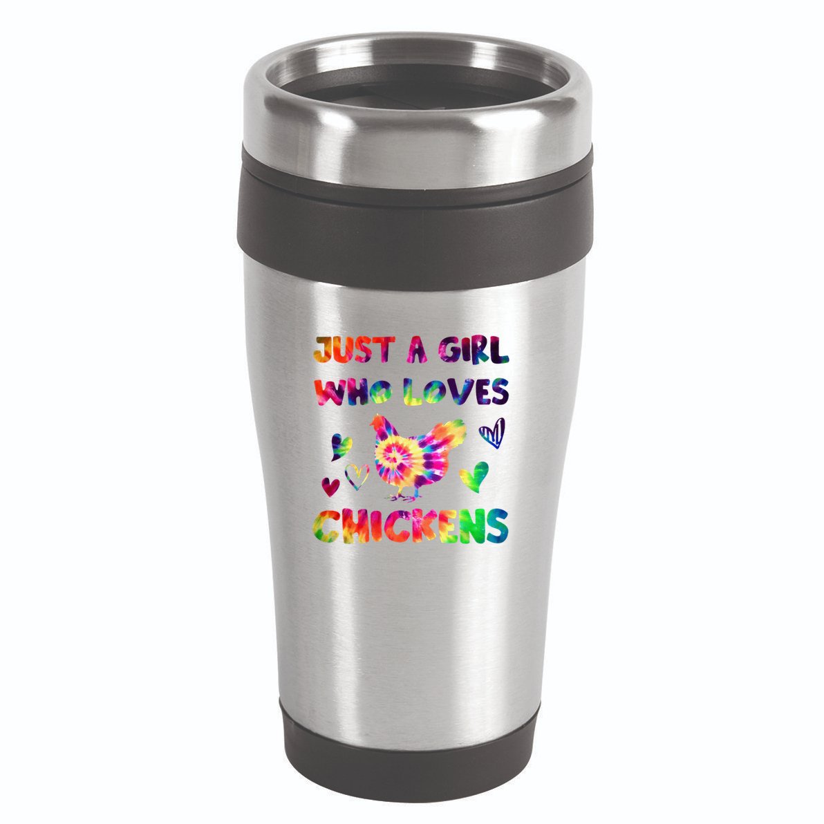 Just A Girl Who Loves Chickens Girl Farmer (3) 16oz Travel Tumbler