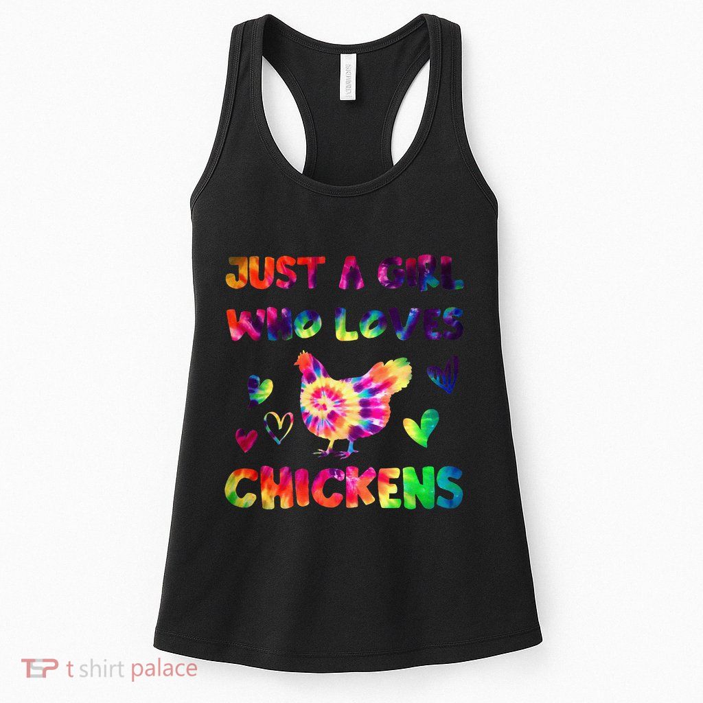 Just A Girl Who Loves Chickens Girl Farmer (3) Womens Tank Top