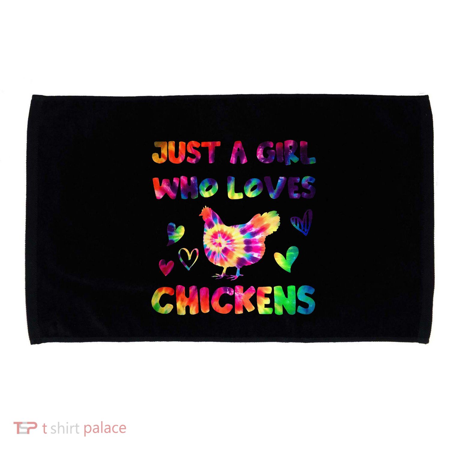 Just A Girl Who Loves Chickens Girl Farmer (3) Microfiber Hand Towel