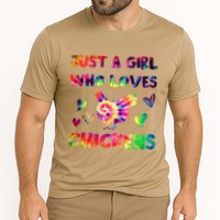 Just A Girl Who Loves Chickens Girl Farmer (3) Cooling Performance Crew T-Shirt