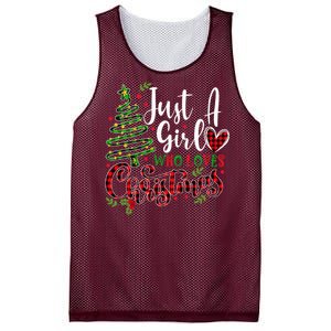 Just A Girl Who Loves Christmas A Gift For Xmas Mesh Reversible Basketball Jersey Tank