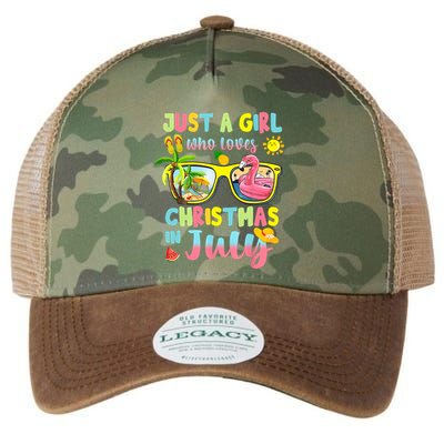 Just A Girl Who Loves Christmas In July Summer Wo Legacy Tie Dye Trucker Hat