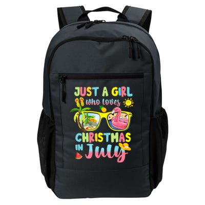 Just A Girl Who Loves Christmas In July Summer Wo Daily Commute Backpack