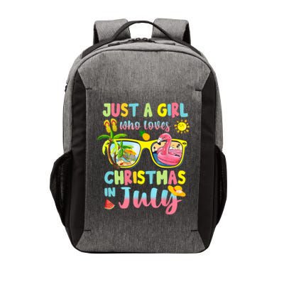 Just A Girl Who Loves Christmas In July Summer Wo Vector Backpack