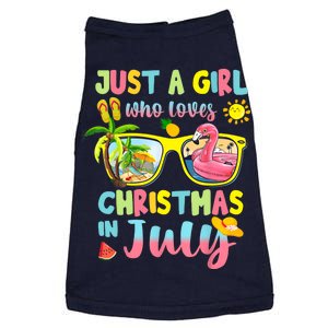 Just A Girl Who Loves Christmas In July Summer Wo Doggie Tank