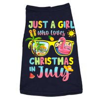 Just A Girl Who Loves Christmas In July Summer Wo Doggie Tank