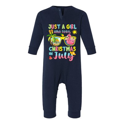 Just A Girl Who Loves Christmas In July Summer Wo Infant Fleece One Piece