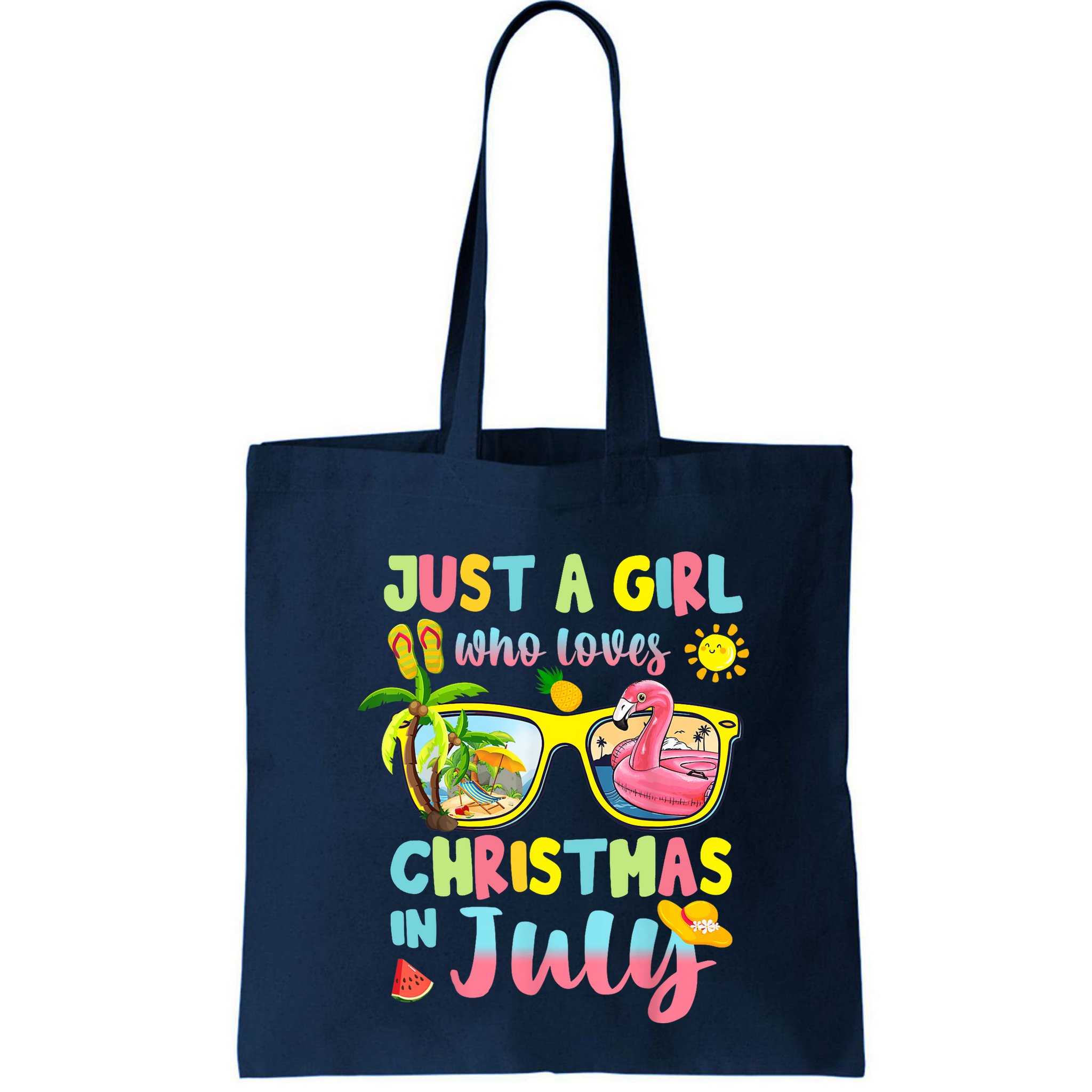 Just A Girl Who Loves Christmas In July Summer Wo Bag