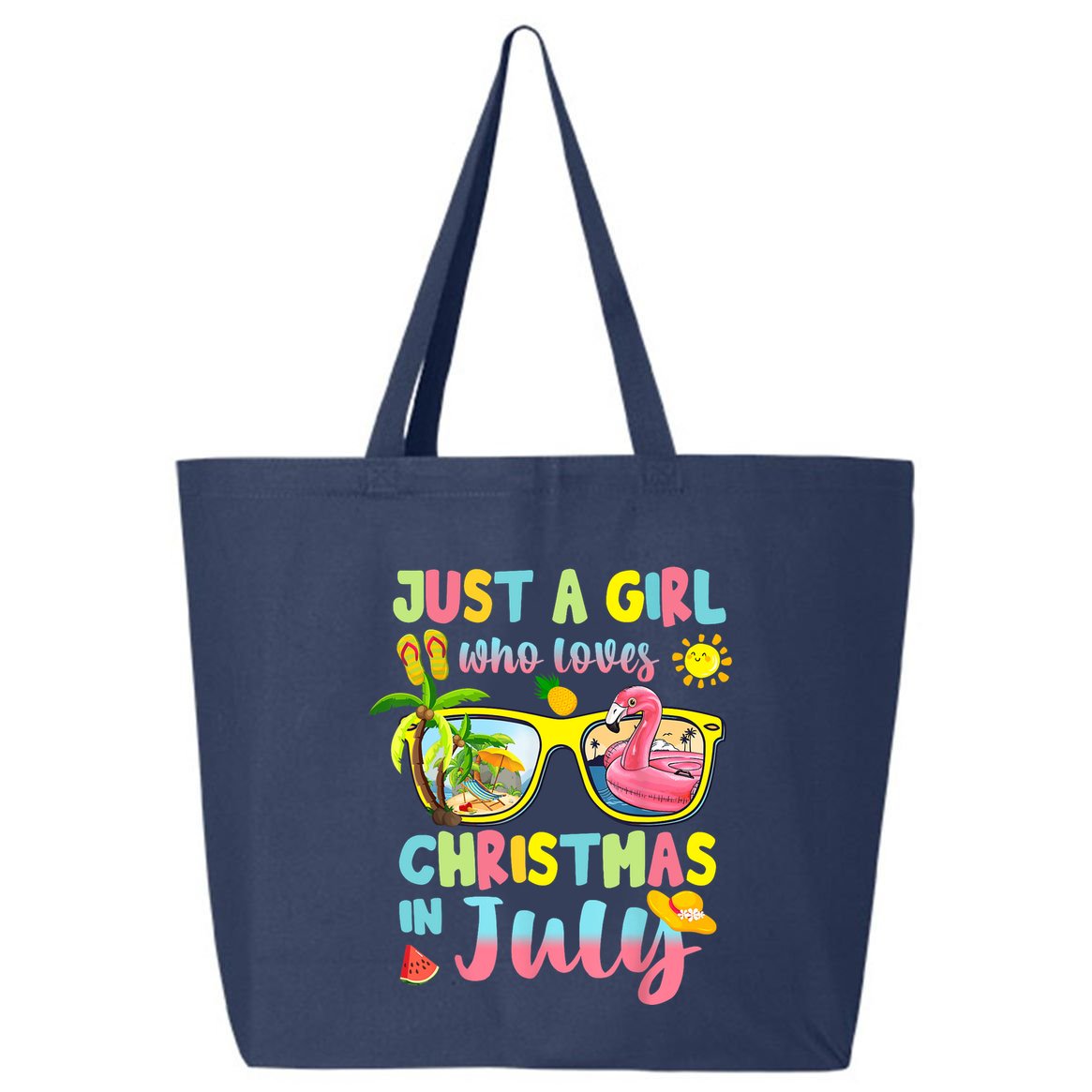 Just A Girl Who Loves Christmas In July Summer Wo 25L Jumbo Tote