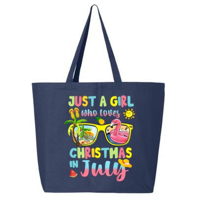 Just A Girl Who Loves Christmas In July Summer Wo 25L Jumbo Tote