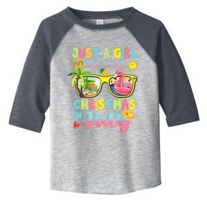 Just A Girl Who Loves Christmas In July Summer Wo Toddler Fine Jersey T-Shirt