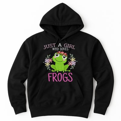 Just A Girl Who Loves Frogs Frogs Lover Hoodie