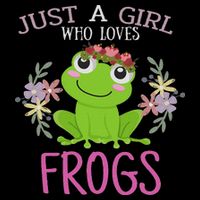Just A Girl Who Loves Frogs Frogs Lover Button