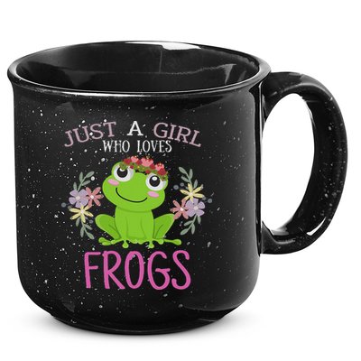 Just A Girl Who Loves Frogs Frogs Lover 15oz Campfire Ceramic Mug