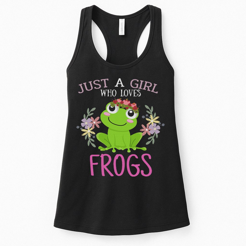 Just A Girl Who Loves Frogs Frogs Lover Womens Tank Top