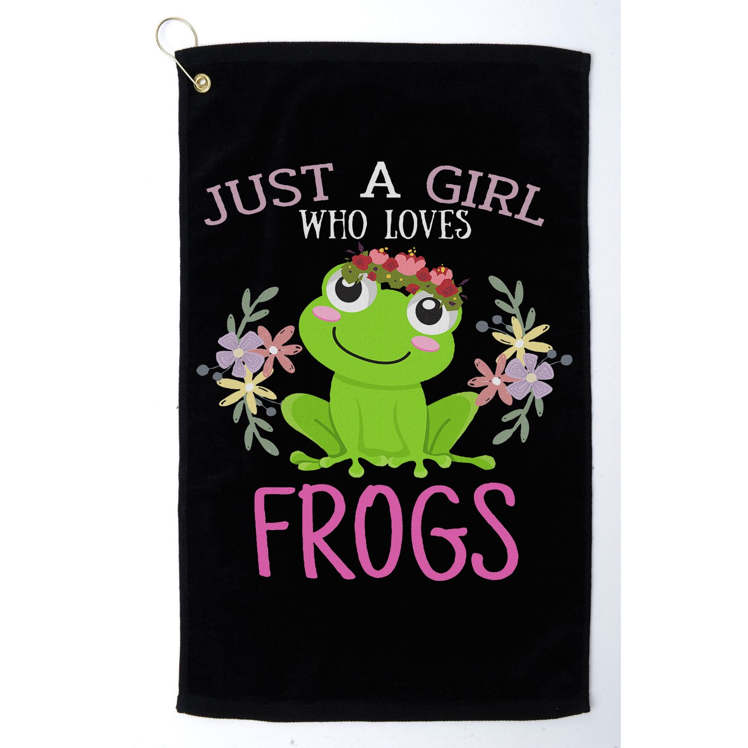 Just A Girl Who Loves Frogs Frogs Lover Golf Towel