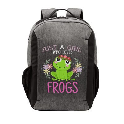 Just A Girl Who Loves Frogs Frogs Lover Vector Backpack