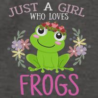 Just A Girl Who Loves Frogs Frogs Lover Vector Backpack