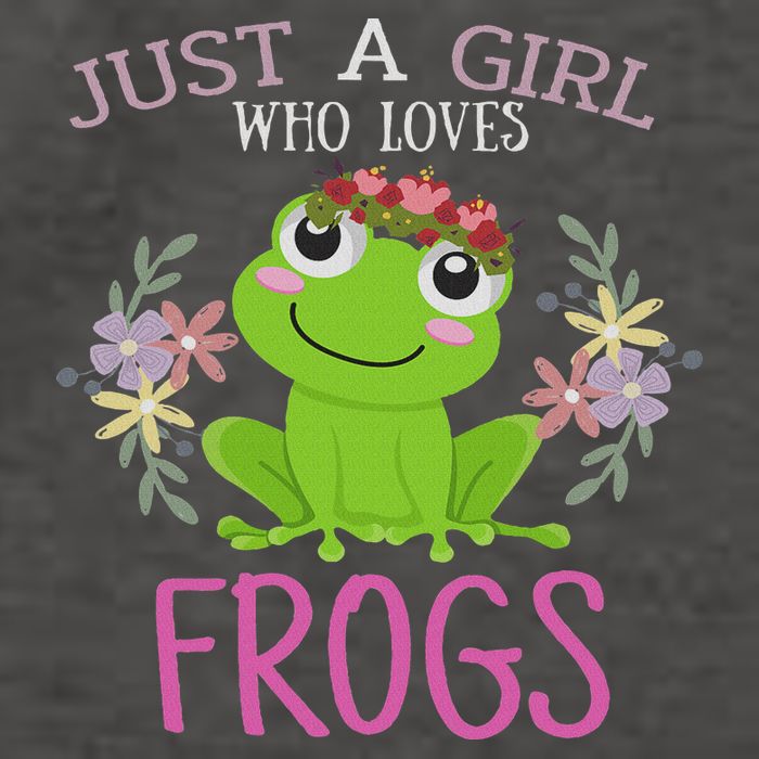 Just A Girl Who Loves Frogs Frogs Lover Vector Backpack