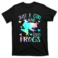 Just A Girl Who Loves Frogs Cute Frog Lover Teen Girls T-Shirt