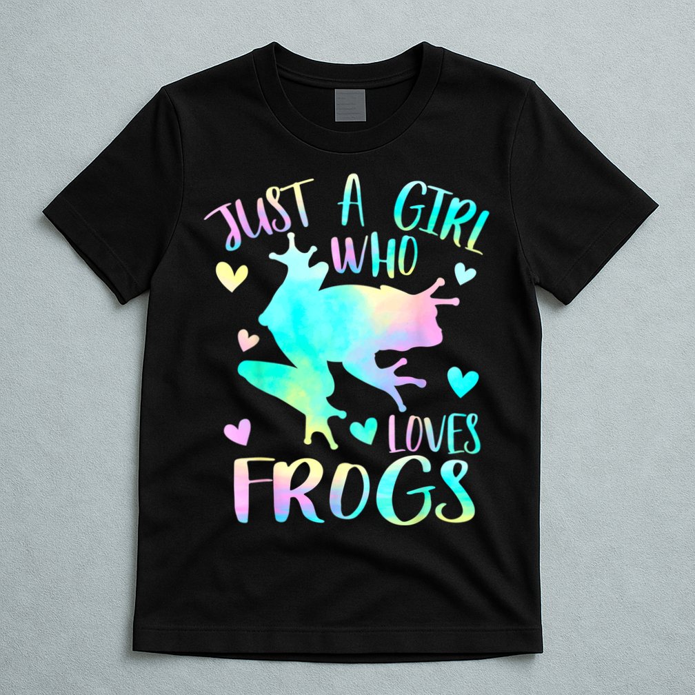 Just A Girl Who Loves Frogs Cute Frog Lover Teen Girls T-Shirt