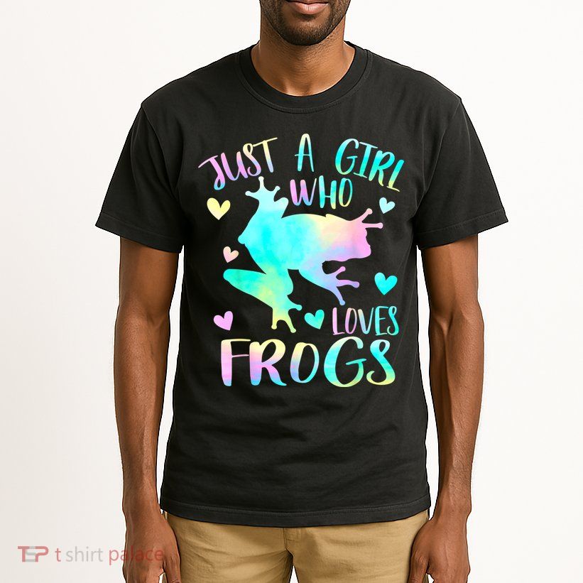 Just A Girl Who Loves Frogs Cute Frog Lover Teen Girls Tall T-Shirt