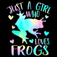 Just A Girl Who Loves Frogs Cute Frog Lover Teen Girls Drawstring Bag