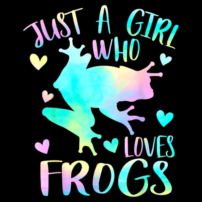 Just A Girl Who Loves Frogs Cute Frog Lover Teen Girls Drawstring Bag
