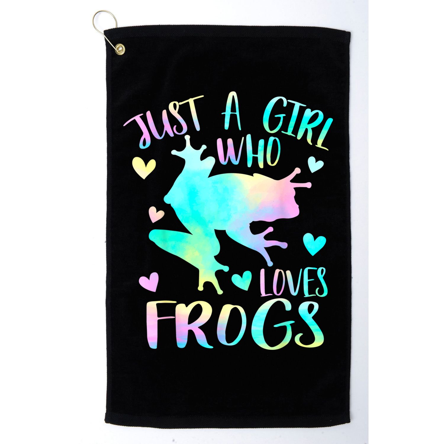 Just A Girl Who Loves Frogs Cute Frog Lover Teen Girls Golf Towel