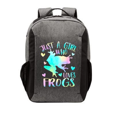 Just A Girl Who Loves Frogs Cute Frog Lover Teen Girls Vector Backpack